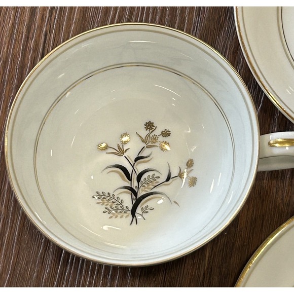 Vintage Noritake China Japan 5521 Winton Floral Pattern Set Of 4 Cup And Saucer - Picture 9 of 10